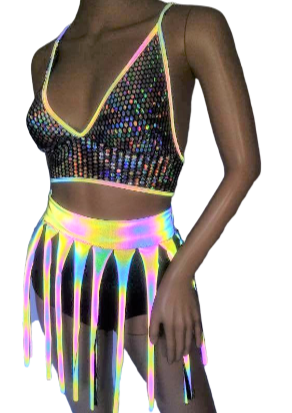 Cleopatras Lure face mask Halloween costumes rave wear festival outfits Cher Jasmine gorean toga lingerie bikinis reflective clothes