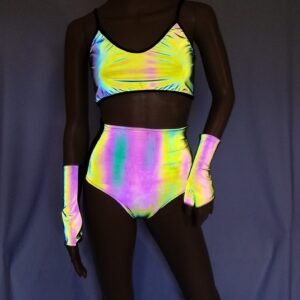 Cleopatras Lure face mask Halloween costumes rave wear festival outfits Cher Jasmine gorean toga lingerie bikinis reflective clothes