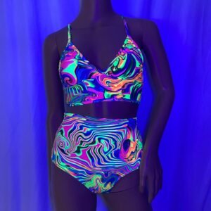 Cleopatras Lure face mask Halloween costumes rave wear festival outfits Cher Jasmine gorean toga lingerie bikinis reflective clothes